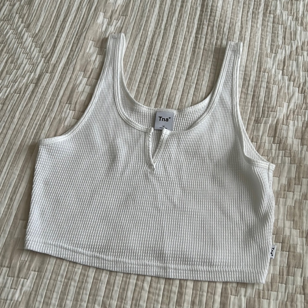 Aritzia Tna Waffle knit tank top